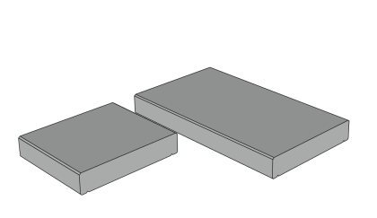 CSB NEWBLOK/SOLOBLOK stříška bílá 46 x 26 x 5 cm (paleta 80 ks)