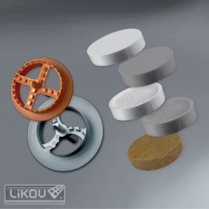 Zátka EPS 65 Šedá hladká ø 65 mm (bal. 200 ks)