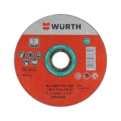 Würth Řezný kotouč na nerezovou ocel 125 x 1,0 mm