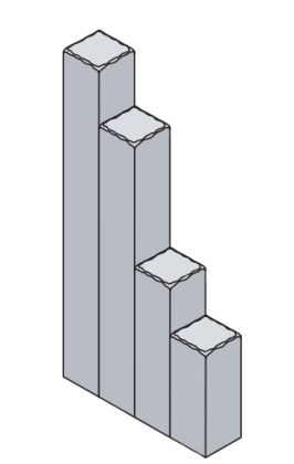 BEST Palisáda Uriko 60 cm - Přírodní - DOPRODEJ