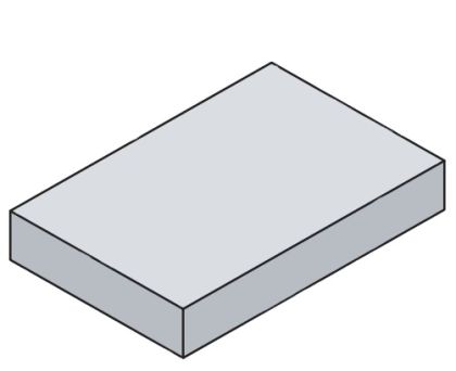 BEST Příložná deska 8 cm - Přírodní