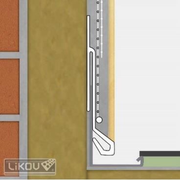 Lišta ukončovací pro napojení oplechování LX-45 (LW45)/2000/VERTEX (bal. 50 m)