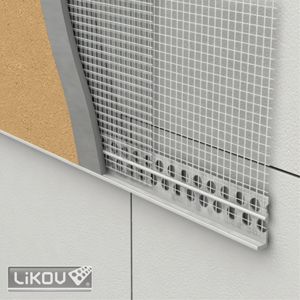 Lišta ukončovací omítková 10 mm LC-L 10/2000/VERTEX (bal. 50 m)