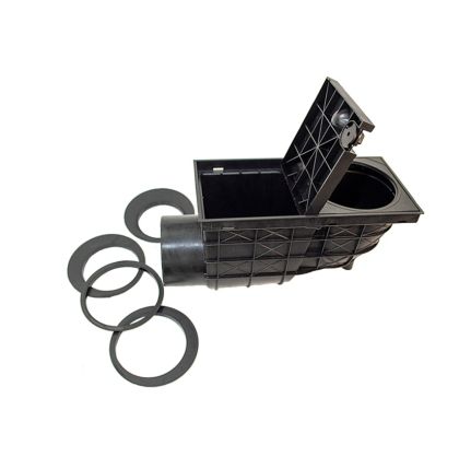 Geiger černý s boční výpustí (suchý) 80-125/110 mm