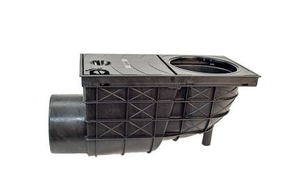 Geiger černý s boční výpustí (suchý) 80-125/110 mm