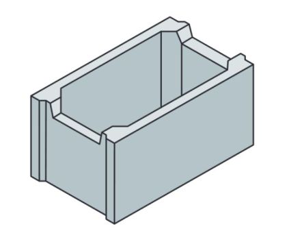 BEST-Ztracené bednění ZB 15 / 25 / 50 cm přírodní (pal. 70 ks)