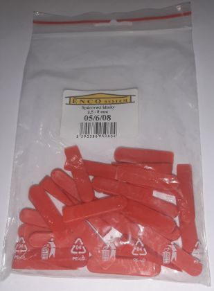 Spárovací klínky 2,5 - 8 mm 30 ks