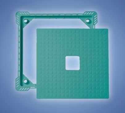 Dvířka pod obklad 300 x 300 mm zelená