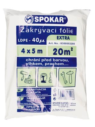 Spokar Zakrývací fólie 4 × 5 m LDPE - 40MY