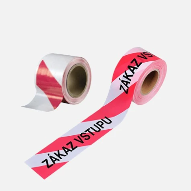 DenBraven Bariérová pásk.100mmx100m  červeno/bílá