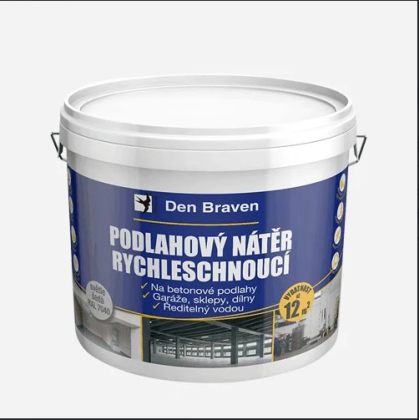 DenBraven Podlahový nátěr RYCHLESCHNOUCÍ 4 kg, šedá RAL 7040