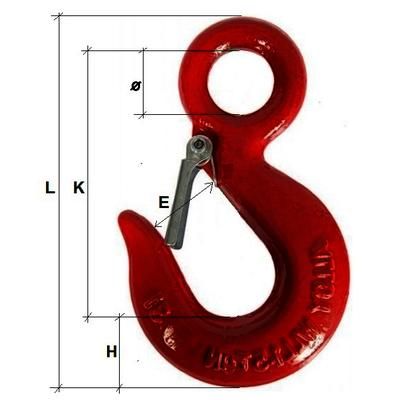 Lanový hák S-320A, 1,5 t GAPA