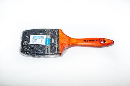 Storch Štětec plochý S9 lazurovaný 80mm - černá štětina