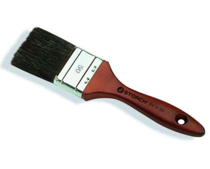 Storch Štětec plochý S9 lazurovaný 50mm - černá štětina