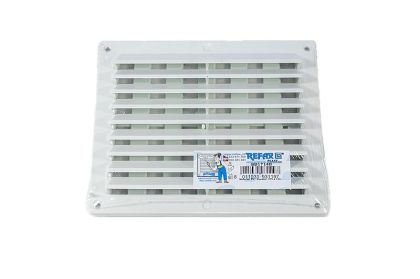 Mřížka ventilační PVC hranatá bílá s regulací 175 x 146 mm - univerzální B