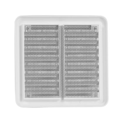 Větrací mřížka se síťovinou - krytka 100 x 100 mm - Bílá