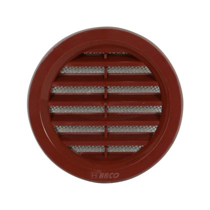 Větrací mřížka kulatá VM  75 H hnědá / se síťovinou