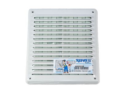 Mřížka ventilační PVC hranatá bílá s regulací 204 x 230 - univerzální A