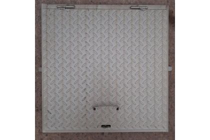 Poklop na šachty, 60x60cm, stříbrná