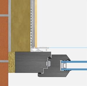 Lišta okenní začišťovací 2D 9 mm LS2-FLEX 09/2600/ Šedá antracitová RAL 7016/VERTEX (bal. 78 m)