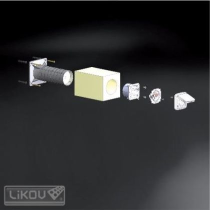 Elektroinstalační krabice pro ETICS - KEZ 120 x 120/200 mm  (bal. 1 ks)