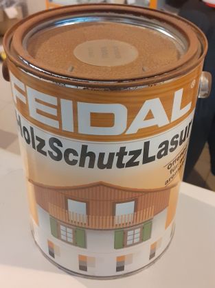 HolzSchutzLasur 2,5 l ořech Feidal - VÝPRODEJ