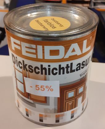DickschichtLasur 0,75l bezbarvý Feidal - VÝPRODEJ