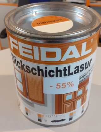 DickschichtLasur 0,75l mahagon Feidal - VÝPRODEJ