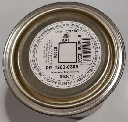 Colorlak Syntecol Primer S2070/C0100 Bílá 0,6 l - VÝPRODEJ