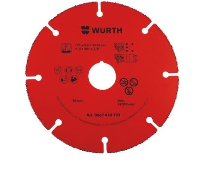Würth Řezný kotouč s karbidovým potahem 125 mm, tl. 2 mm