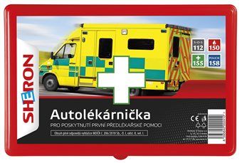 SHERON Autolékárna červená - plast