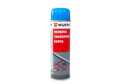 Würth Značkovací barva stavební 500 ml - modrá neonová