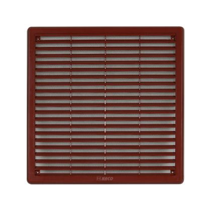 Větrací mřížka se síťovinou - krytka 300 x 300 mm - Hnědá