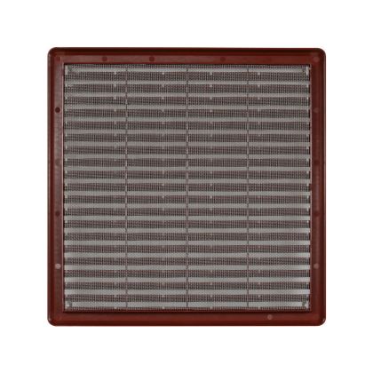 Větrací mřížka se síťovinou - krytka 300 x 300 mm - Hnědá