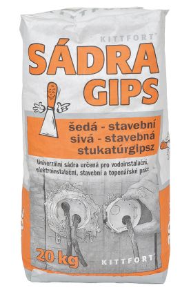 Sádra šedá stavební 20 kg