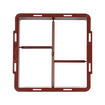 Větrací mřížka s rámečkem a síťovinou hnědá 150 x 150 mm