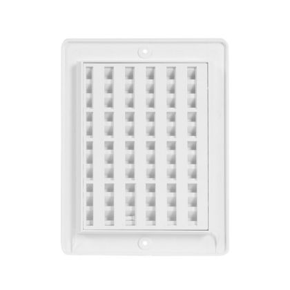 Větrací mřížka s rámečkem uzavíratelná bílá 150 x 200 mm