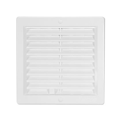 Větrací mřížka s rámečkem uzavíratelná bílá 200 x 200 mm