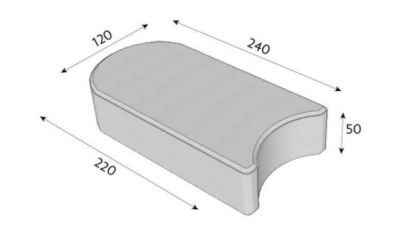 CSB TRÁVNÍKOVÝ LEM 50 x 120 x 240 mm Červený (paleta 420 ks)