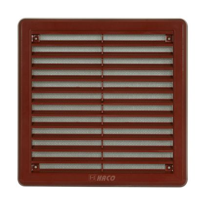 Větrací mřížka se síťovinou - krytka 200 x 200 mm - Hnědá