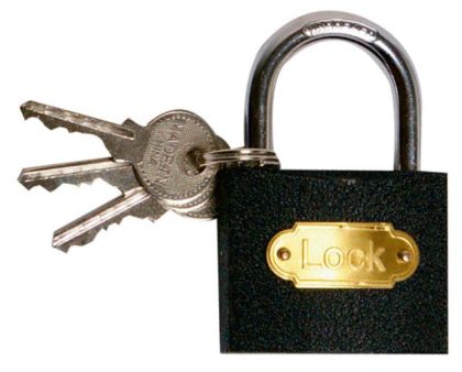 Zámek visací ocelový, 50 mm 