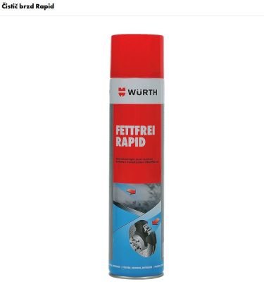 Würth Čistič brzd, ODMAŠŤOVAČ RAPID 600 ml