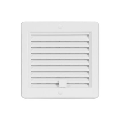 Větrací mřížka s rámečkem uzavíratelná bílá 150 x 150 mm