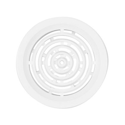 Větrací mřížka kruhová bílá 50 mm (4 ks)