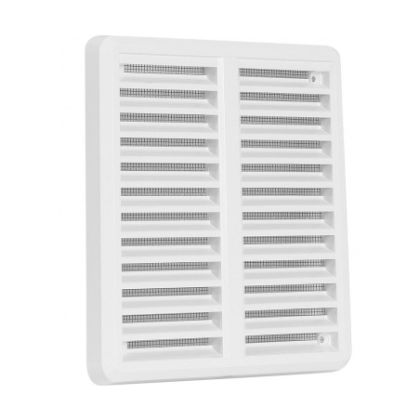 Větrací mřížka se síťovinou - krytka 150 x 150 mmm - Bílá