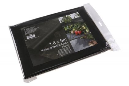 Netkaná textílie 1,6 x 5 m černá 50 g/m2