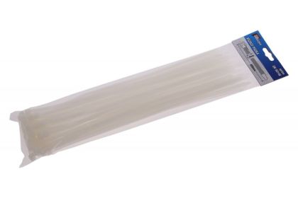 Pásky vázací 400 x 7,6 mm, 50 ks, bílá