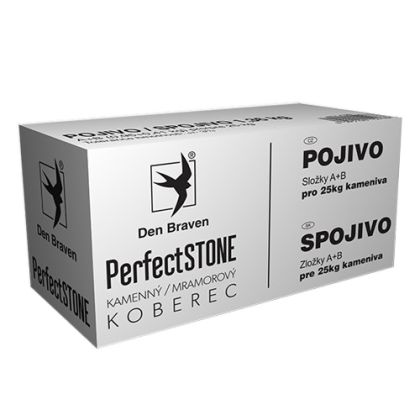 DenBraven Pojivo pro kamenný koberec A+B NEW na 25 kg (sada kbelíků v krabici 1,36 kg)