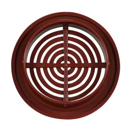 Větrací mřížka kruhová hnědá 50 mm (4 ks)