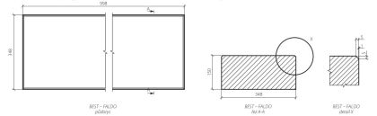 BEST - Faldo 15 cm - Přírodní